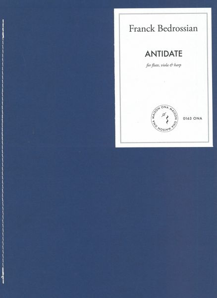 Antidate : For Flute, Viola and Harp.