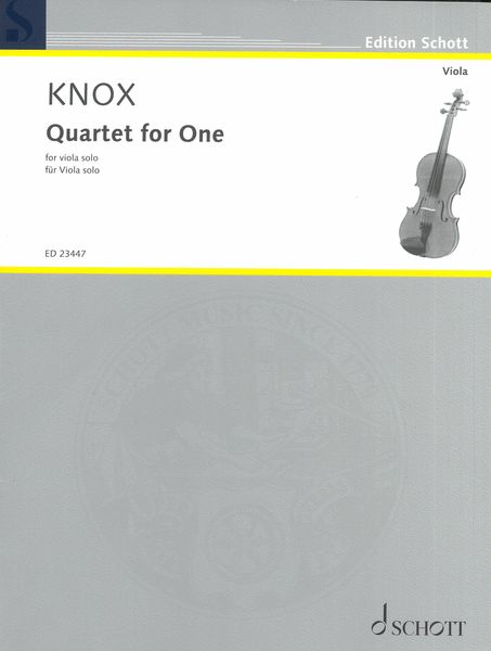 Quartet For One : For Viola Solo (2020).