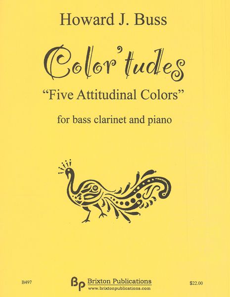 Color'tudes - Five Attitudinal Colors : For Bass Clarinet and Piano.