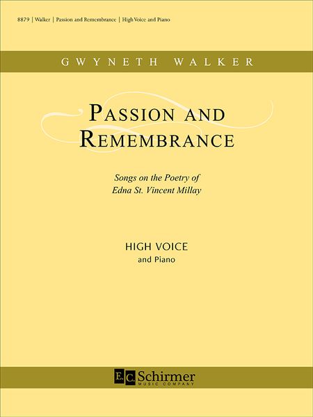 Passion and Remembrance : For High Voice and Piano [Download].