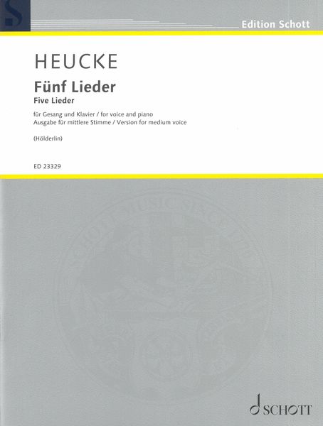 Fünf Lieder, Op. 99 : Version For Medium Voice and Piano (2019).