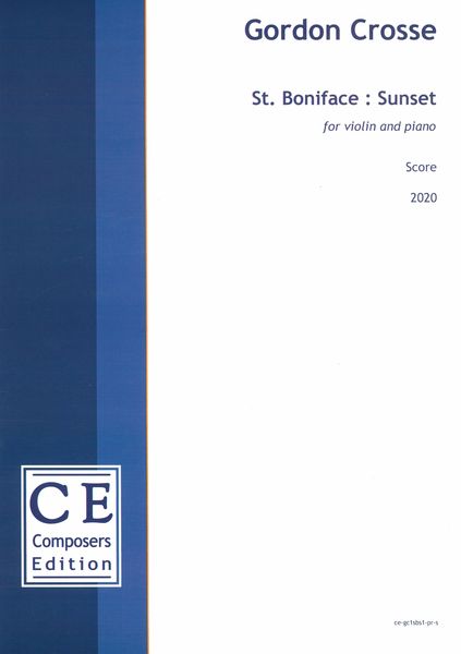 St. Boniface - Sunset : For Violin and Piano (2020).