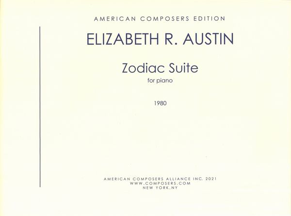 Zodiac Suite : For Piano (1980).