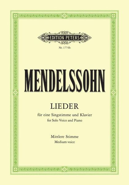 Complete Songs = Samtliche Lieder : For Medium Voice and Piano.