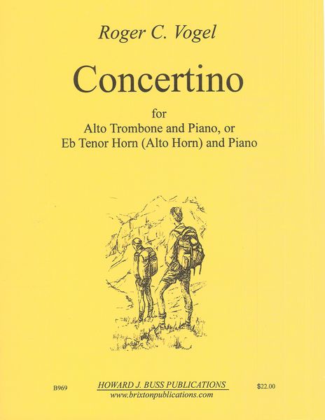 Concertino : For Alto Trombone and Piano, Or E Flat Tenor Horn (Alto Horn) and Piano.