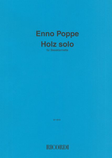 Holz Solo : Für Bassklarinette (1999/2004/2015).