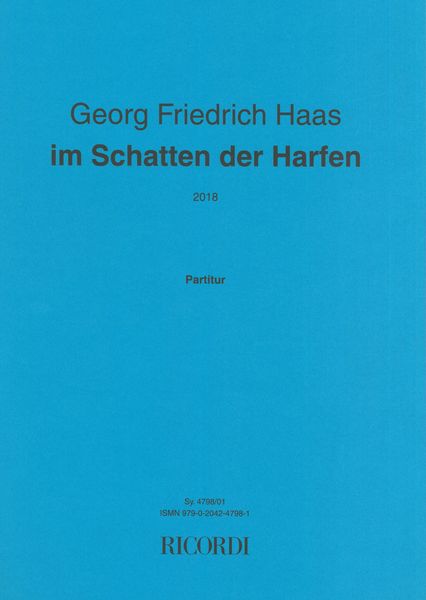Im Schatten der Harfen : For 2 Harps and Ensemble (2018).