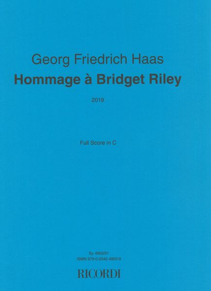 Hommage à Bridget Riley : For Ensemble (2019).