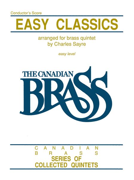 Easy Classics : For Brass Quintet - Conductor.