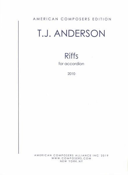 Riffs : For Accordion (2010).