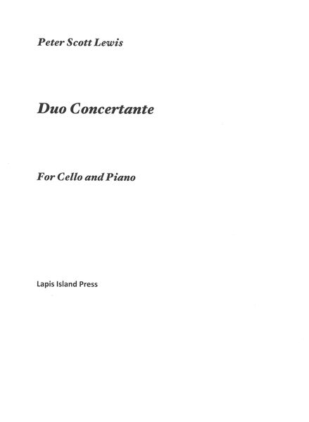 Duo Concertante : For Cello and Piano (2015).