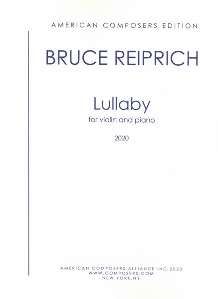 Lullaby : For Violin and Piano (2020).