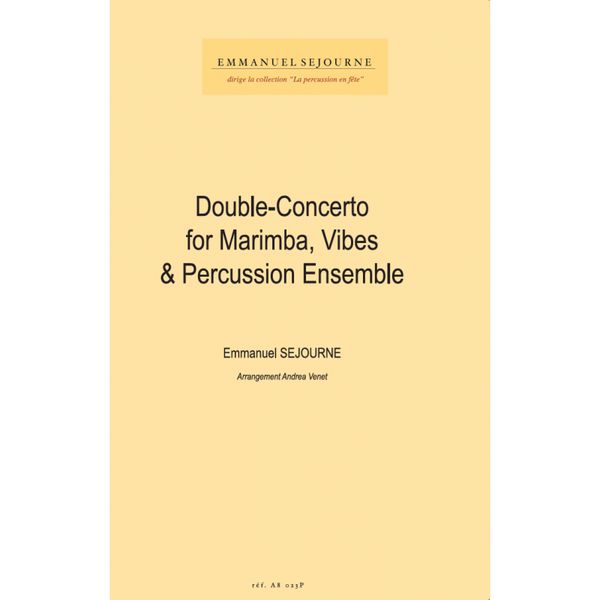 Double Concerto : For Marimba, Vibes and Percussion Ensemble.
