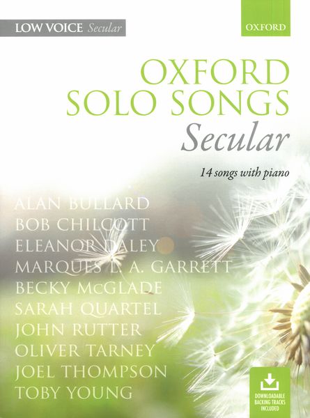 Oxford Solo Songs - Secular : For Low Voice.