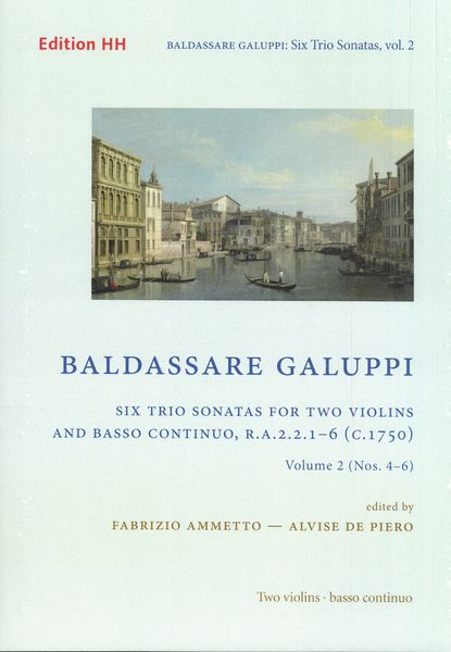 Six Trio Sonatas : For Two Violins and Basso Continuo, R.A.2.2.1-6 - Vol. 2 (Nos. 4-6).