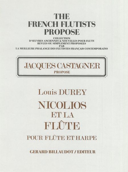 Nicolios et La Flute, Op. 111 : For Flute & Harp.