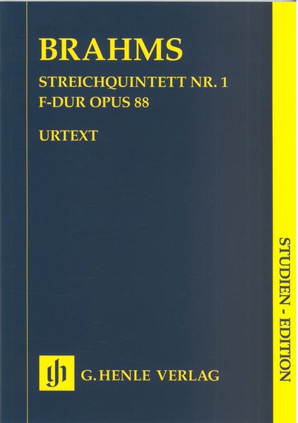 Streichquintett Nr. 1 F-Dur, Op. 88 / edited by Kathrin Kirsch.