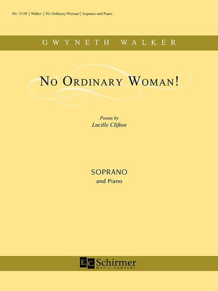 Homage To My Hair, From No Ordinary Woman! : For Soprano and Piano (1997) [Download].