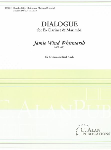 Dialogue : For B Flat Clarinet and Marimba.