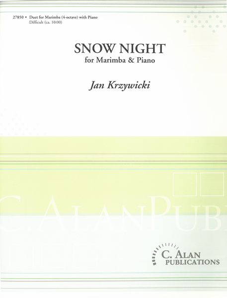 Snow Night : For Marimba and Piano.