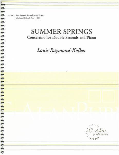 Summer Springs : Concertino For Double Seconds and Piano.