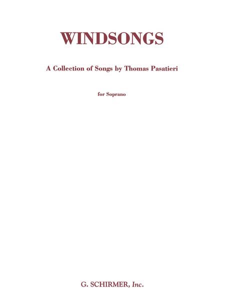 Windsongs : For Soprano and Piano.