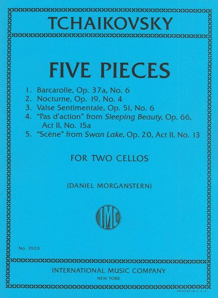 Five Pieces : For Two Cellos / arranged by Daniel Morganstern.