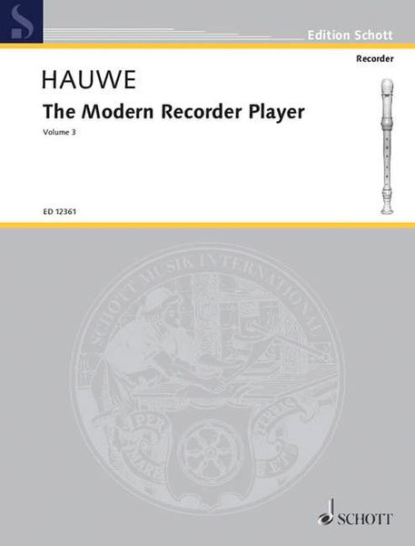 Modern Recorder Player, Vol. 3.