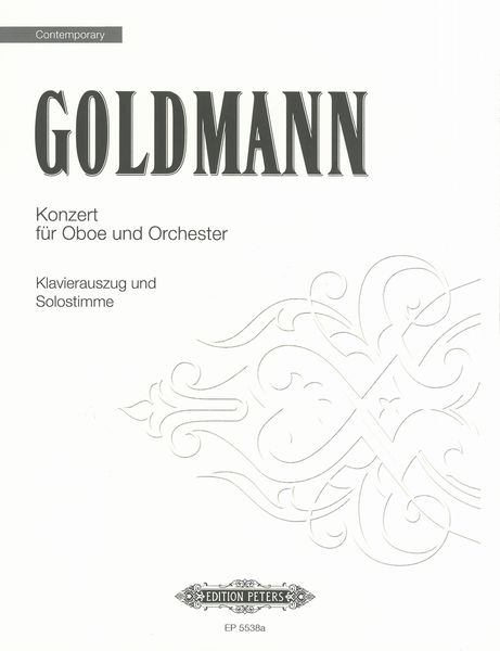 Konzert : Für Oboe und Orchester (1978/79) - reduction For Oboe and Piano.