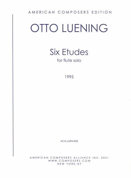 Six Etudes : For Flute Solo (1995).