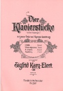 Vier Klavierstuecke, Op. 23.