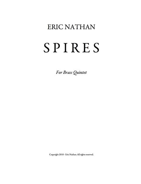 Spires : For Brass Quintet.