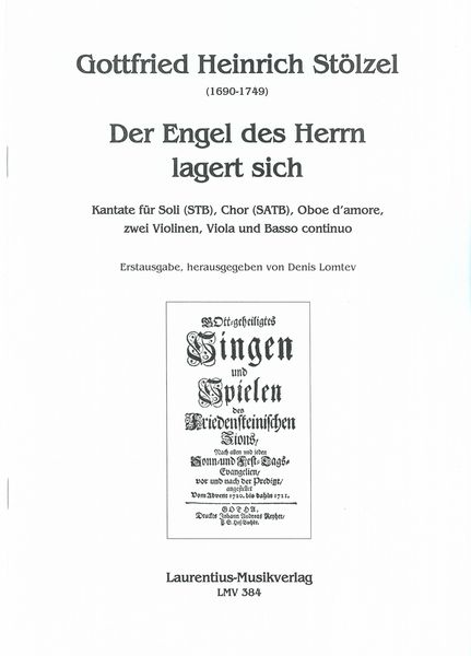 Engel Des Herrn Lagert Sich : Kantate Für Soli, Chor, Oboe d'Amore, 2 Violinen, Viola und Basso.