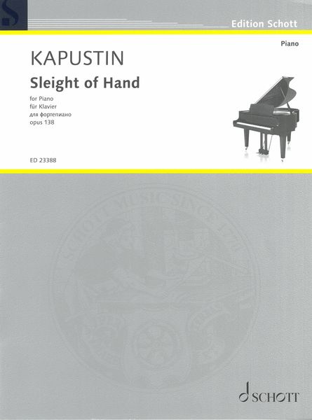 Sleight of Hand, Op. 138 : For Piano (2009).