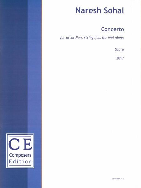 Concerto : For Accordion, String Quartet and Piano (2017).