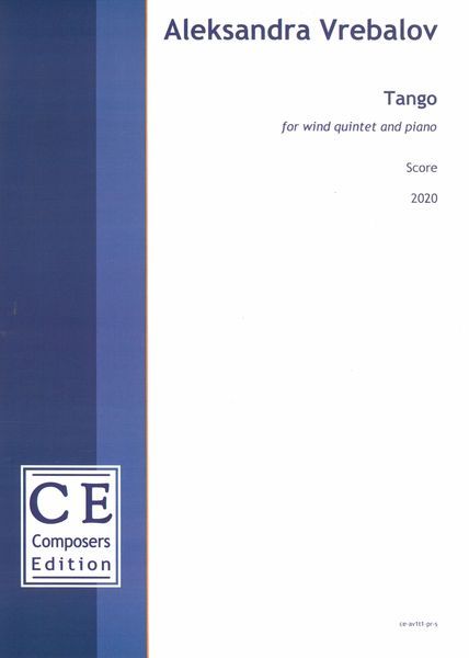 Tango : For Wind Quintet and Piano (2020) [Download].