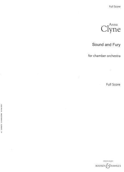 Sound and Fury : For Chamber Orchestra (2019).