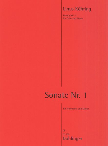 Sonate Nr. 1 : Für Violoncello und Klavier (2014).