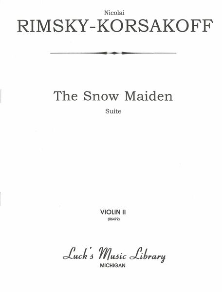 Snow Maiden Suite.