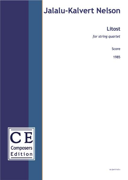 Litost : For String Quartet (1985) [Download].