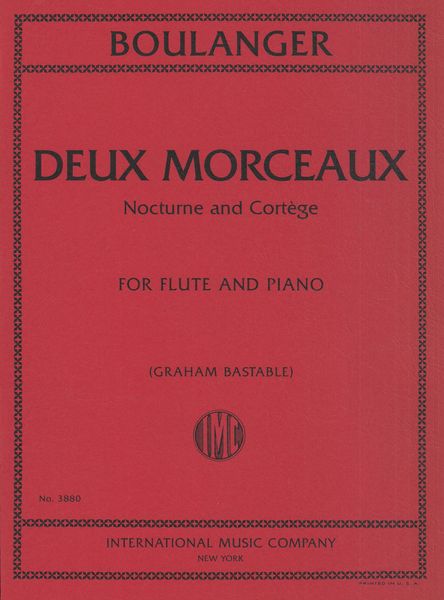 Deux Morceaux : For Flute and Piano / edited and arranged by Graham Bastable.