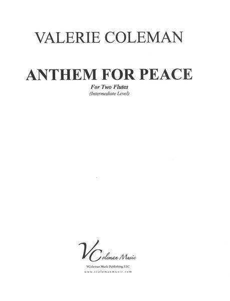 Anthem For Peace : For Two Flutes.