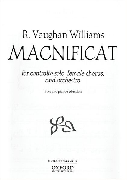 Magnificat : For Contralto Solo, Female Chorus and Orchestra.