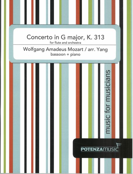 Flute Concerto In G Major, K. 313 : For Bassoon and Piano / arr. Myles Mingyuan Yang.