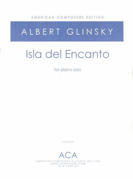 Isla Del Encanto (Four Pictures of Puerto Rico) : For Piano Solo.