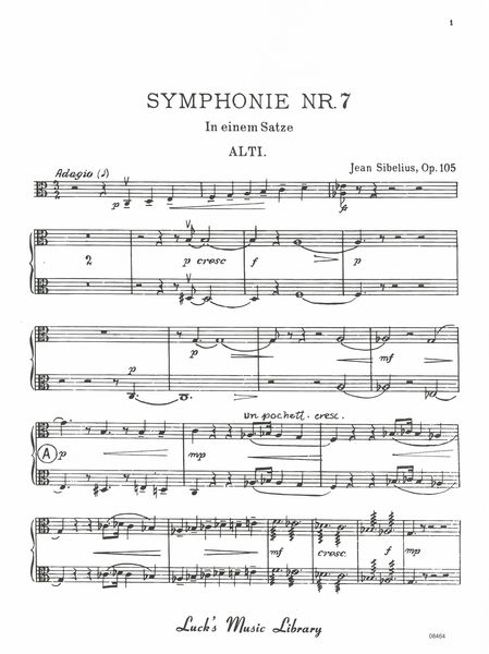 Symphony No. 7. Op. 105 : For Orchestra.