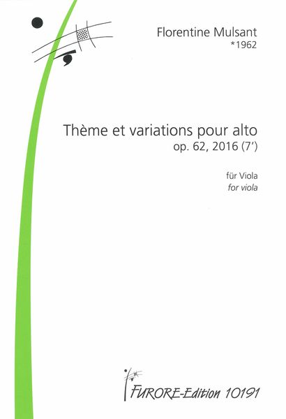 Thème et Variations, Op. 62 : Pour Alto (2016).