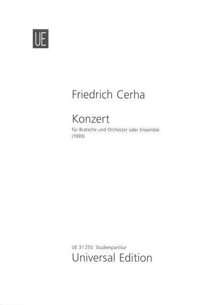 Konzert : Für Bratsche und Orchester Oder Ensemble (1993).
