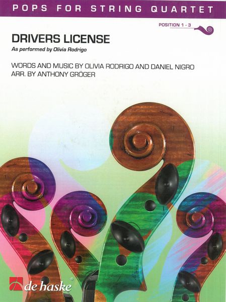 Drivers License : For String Quartet / arr. Anthony Gröger.