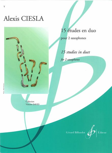 15 Études En Duo : Pour 2 Saxophones.